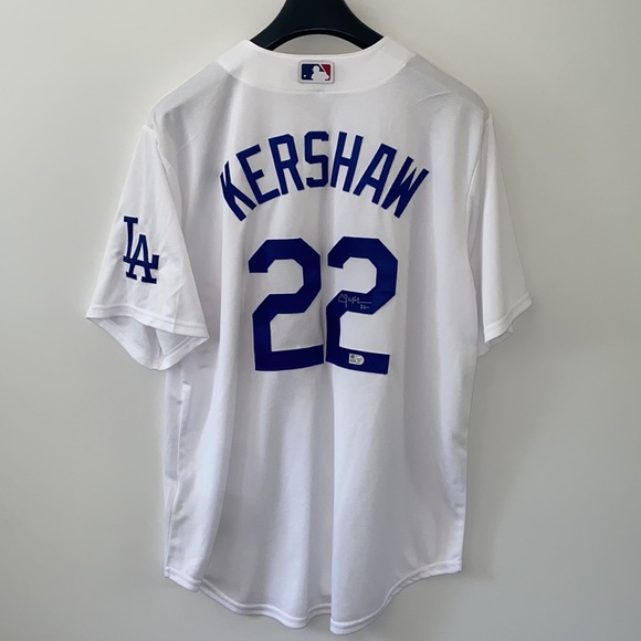 Nike Genuine Rep Clayton Kershaw Autographed Jersey MLB Halogram Authentication - Picture 2 of 5